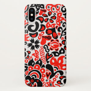Ukrainian ethnic folk art floral pattern absrtact  iPhone x case