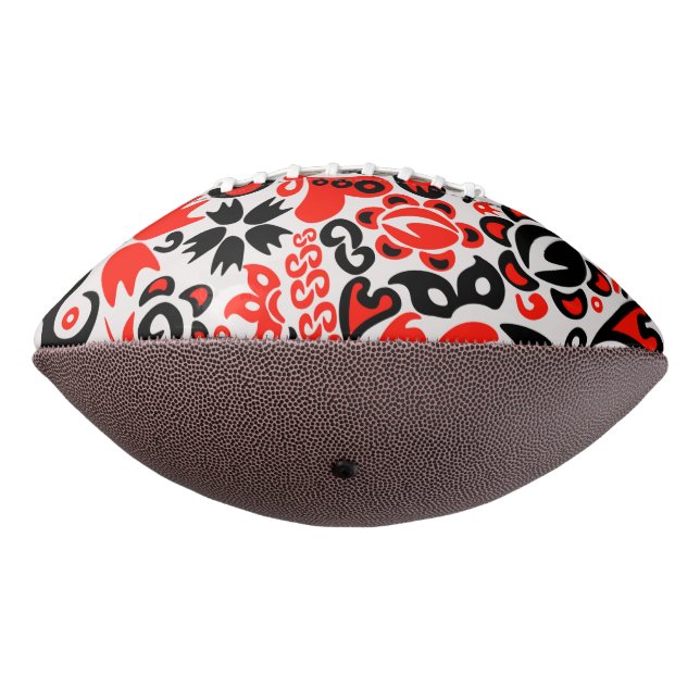 Ukrainian ethnic folk art floral pattern absrtact  football (Rotated 270)