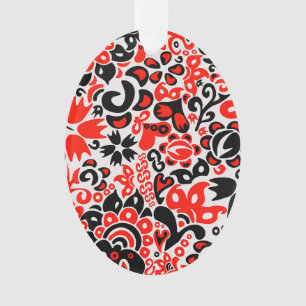 Ukrainian ethnic folk art floral pattern absrtact  ornament