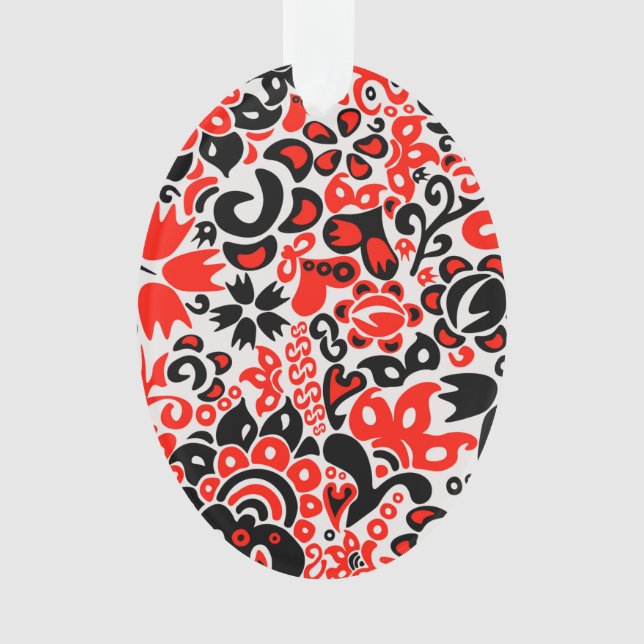 Ukrainian ethnic folk art floral pattern absrtact  ornament (Front)