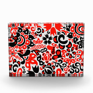 Ukrainian ethnic folk art floral pattern absrtact photo block