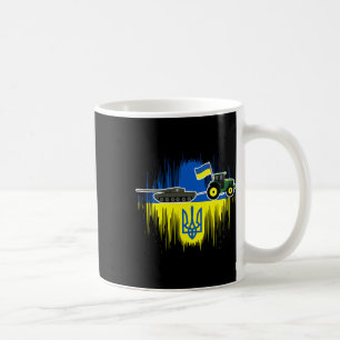 Ukrainian Farmer Steals Tank Ukraine Flag Tryzub F Coffee Mug