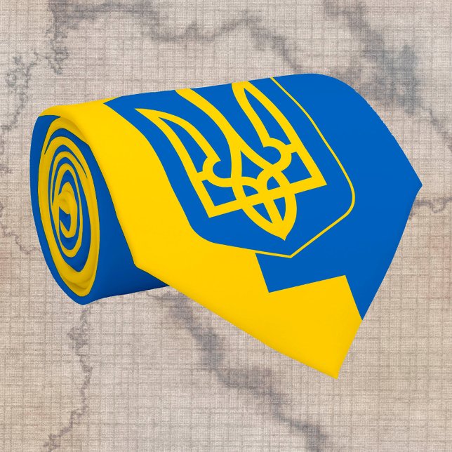 Ukrainian Flag & business Ukraine, travel /sports Tie (Creator Uploaded)