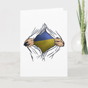Ukrainian Flag Card