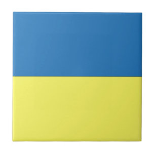 Ukrainian Flag Ceramic Tile