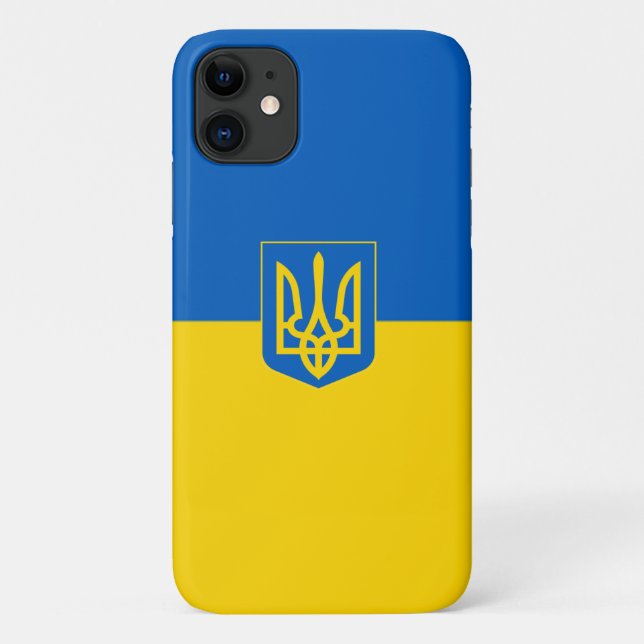 Ukrainian flag-Coat of arms Case-Mate iPhone Case (Back)