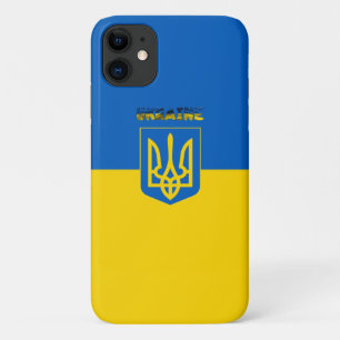 Ukrainian flag-coat of arms iPhone 11 case