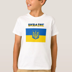 Ukrainian flag-Coat of arms T-Shirt