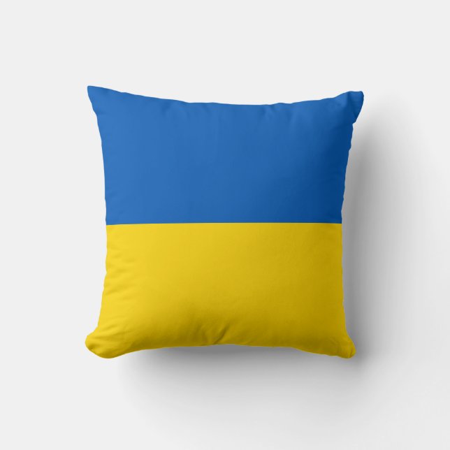 Ukrainian Flag Colours Cushion (Front)