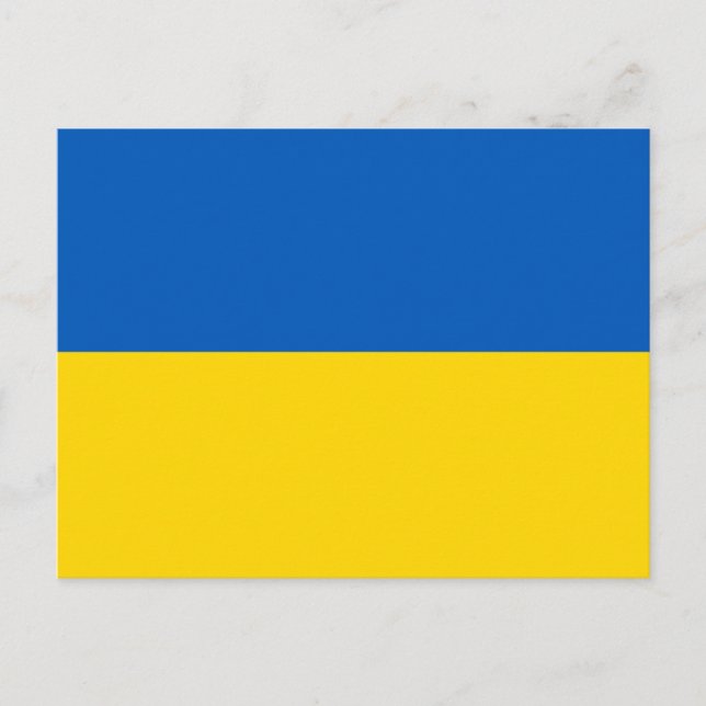 Ukrainian Flag Colours Postcard (Front)