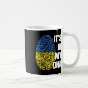 Ukrainian Flag Dna Fingerprint Ukraine Coffee Mug