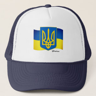 Ukrainian flag, Emblem & Ukraine fashion /sport Tr Trucker Hat