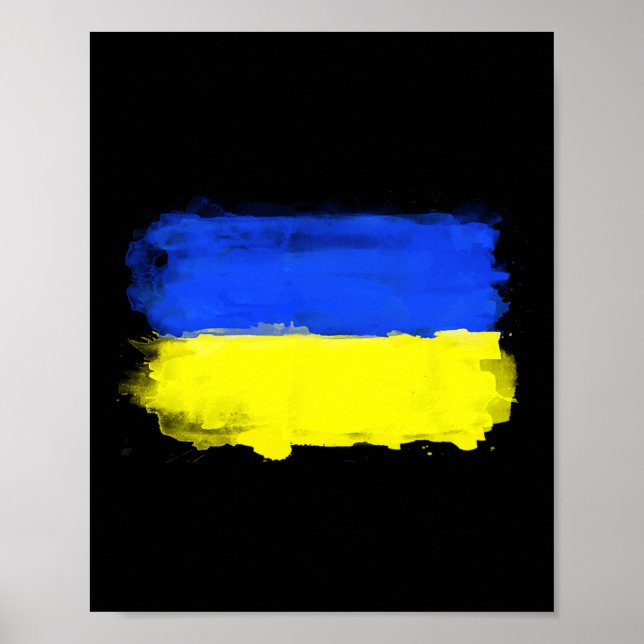 Ukrainian Flag Flag Of Ukraine  Poster (Front)