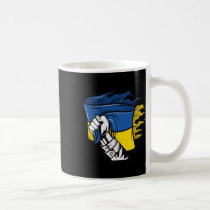 Ukrainian Flag Flag Of Ukraine With Hands Coffee Mug