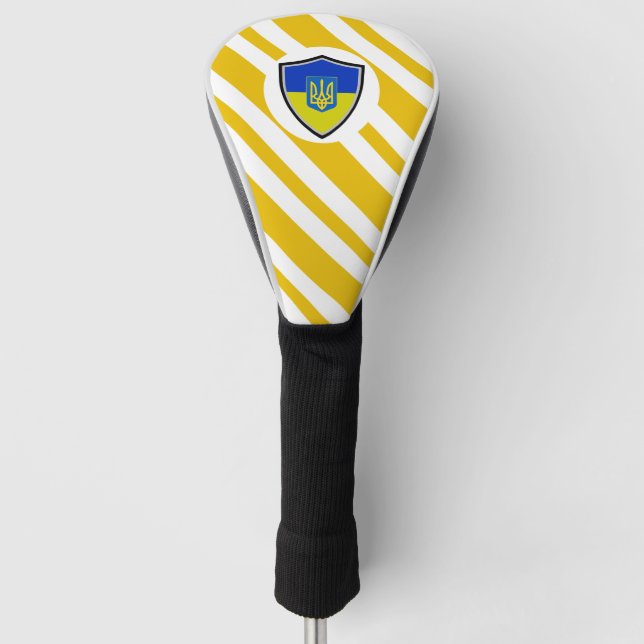 Ukrainian flag golf head cover (Front)