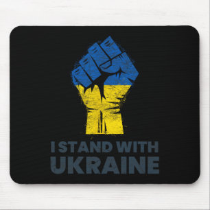 Ukrainian Flag - I Stand With Ukraine Flag 3 Mouse Pad