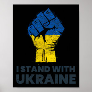 Ukrainian Flag - I Stand With Ukraine Flag 3  Poster