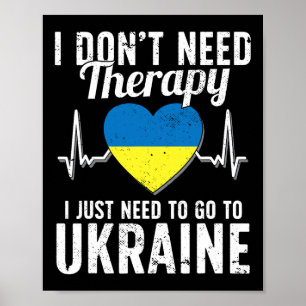 Ukrainian Flag I Ukraine Flag I Vacation Ukraine Poster