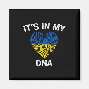 Ukrainian Flag It's In My Dna Ukraine Flag Magnet