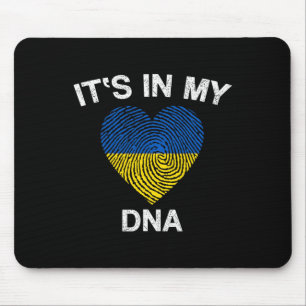 Ukrainian Flag It's In My Dna Ukraine Flag Mouse Pad