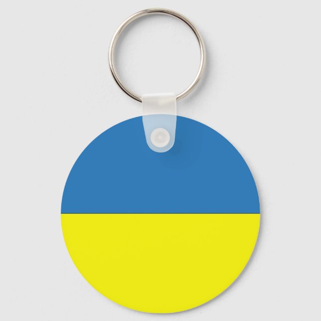 Ukrainian Flag Key Ring (Front)