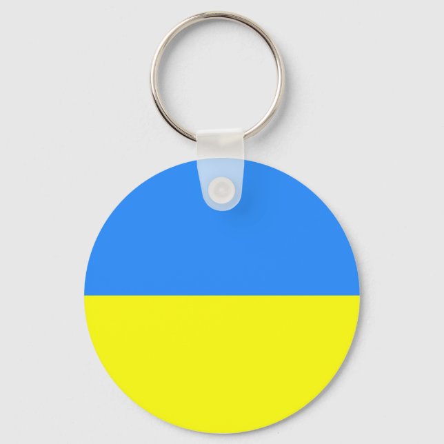 Ukrainian Flag Key Ring (Front)