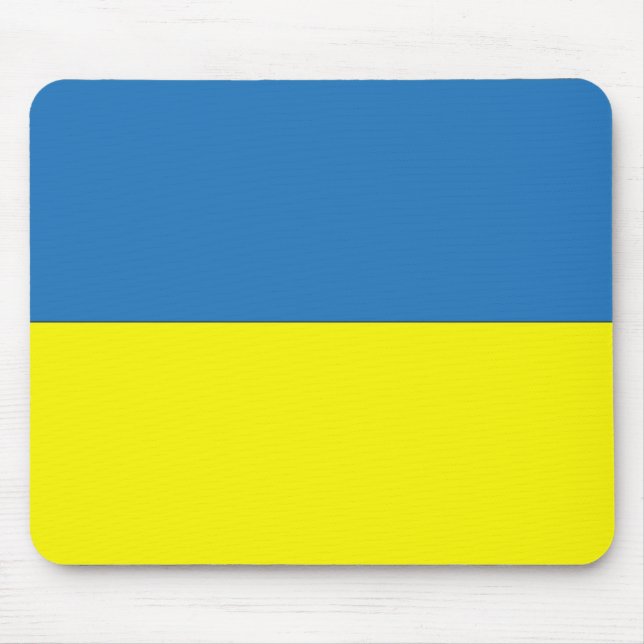 Ukrainian Flag Mouse Pad (Front)