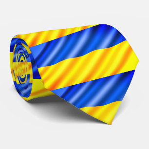 Ukrainian Flag - Peace - Support Freedom Tie
