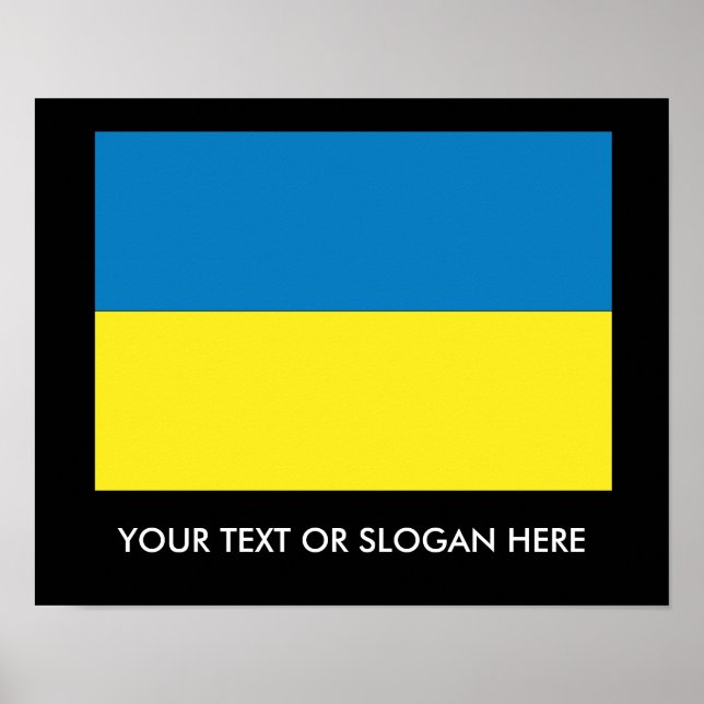 Ukrainian Flag Poster (Front)