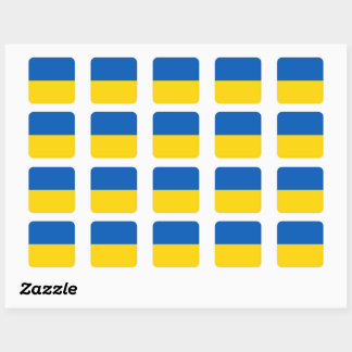 Ukrainian flag sticker pack