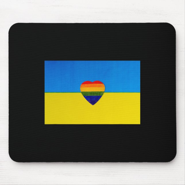 Ukrainian Flag Support I Stand With Ukraine  Mouse Pad (Front)