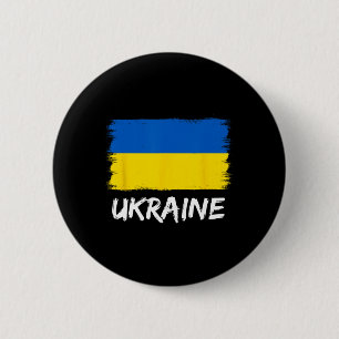 Ukrainian Flag Ukraine 3 6 Cm Round Badge