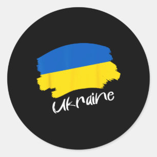 Ukrainian Flag Ukraine 4 Classic Round Sticker