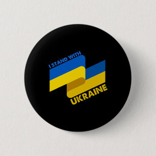 Ukrainian Flag Ukraine 6 Cm Round Badge