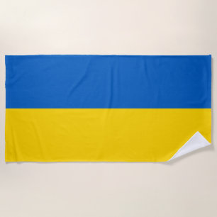 Ukrainian Flag (Ukraine) Beach Towel