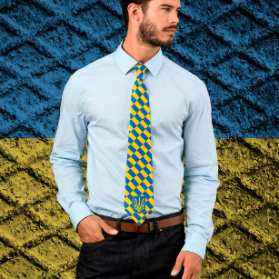 Ukrainian Flag & Ukraine business, patriot /sports Tie