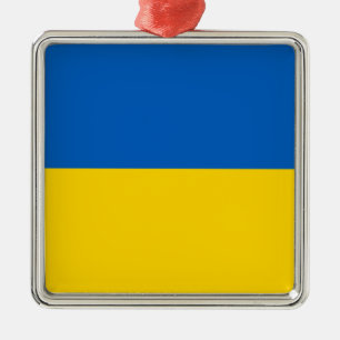 Ukrainian Flag (Ukraine) Ceramic Ornament