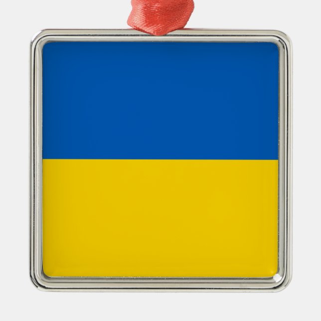 Ukrainian Flag (Ukraine) Ceramic Ornament (Front)