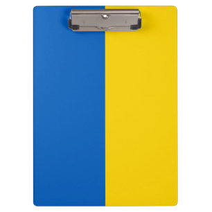 Ukrainian Flag (Ukraine) Clipboard
