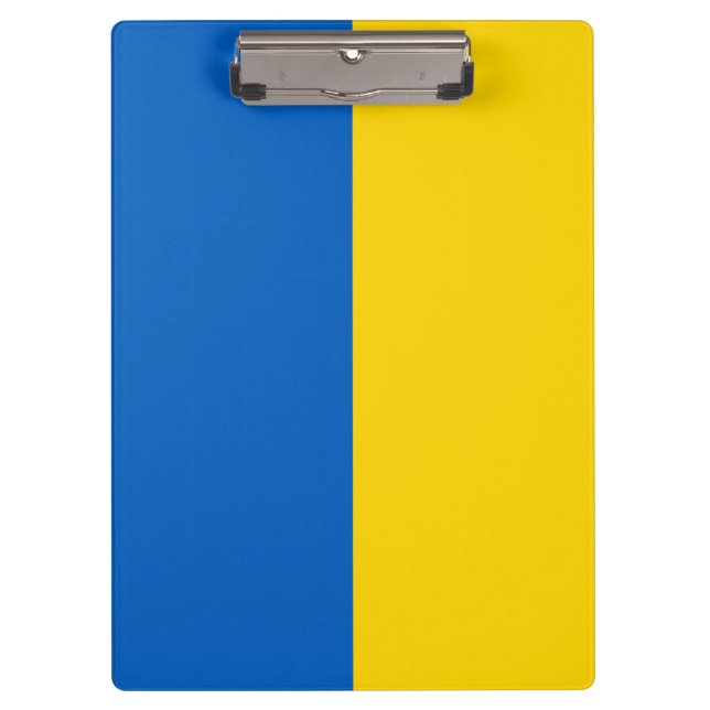Ukrainian Flag (Ukraine) Clipboard (Front)