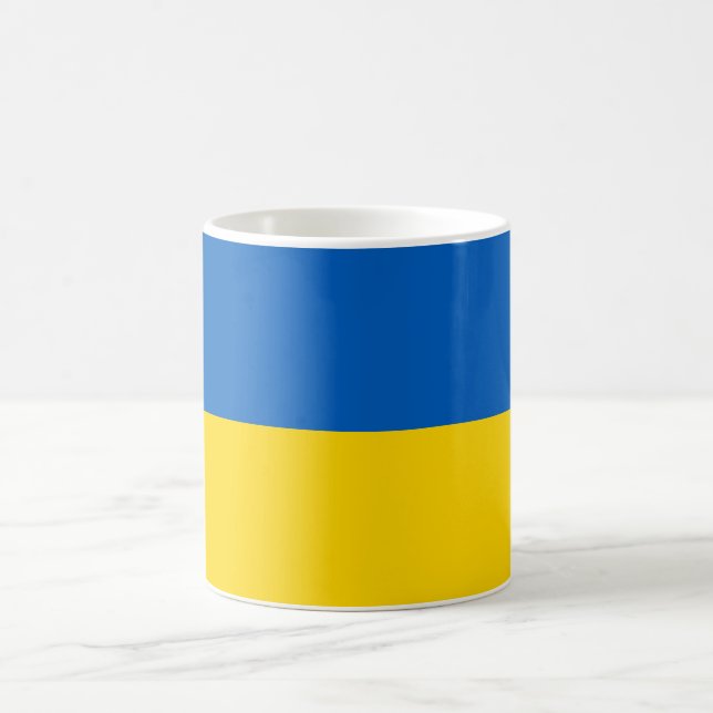 Ukrainian Flag (Ukraine) Coffee Mug (Center)
