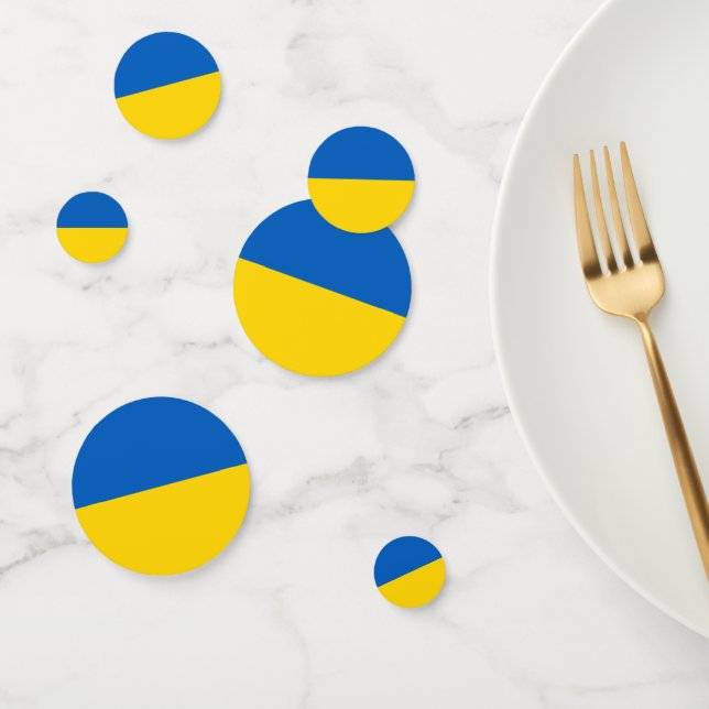 Ukrainian Flag (Ukraine) Confetti (Group)