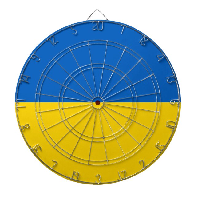 Ukrainian Flag (Ukraine) Dartboard (Front)