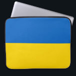 Ukrainian Flag (Ukraine) Laptop Sleeve<br><div class="desc">This design features the national flag of Ukraine, which is a country in Eastern Europe. Ukraine borders Russia to the east and north-east; Belarus to the north; Poland, Slovakia and Hungary to the west; and Romania, Moldova and the Black Sea to the south. Ukraine is the second largest country in...</div>