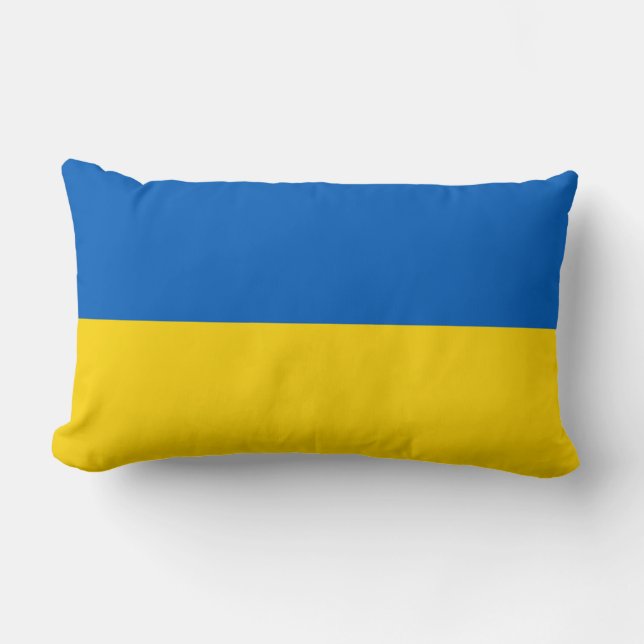 Ukrainian Flag (Ukraine) Lumbar Cushion (Front)