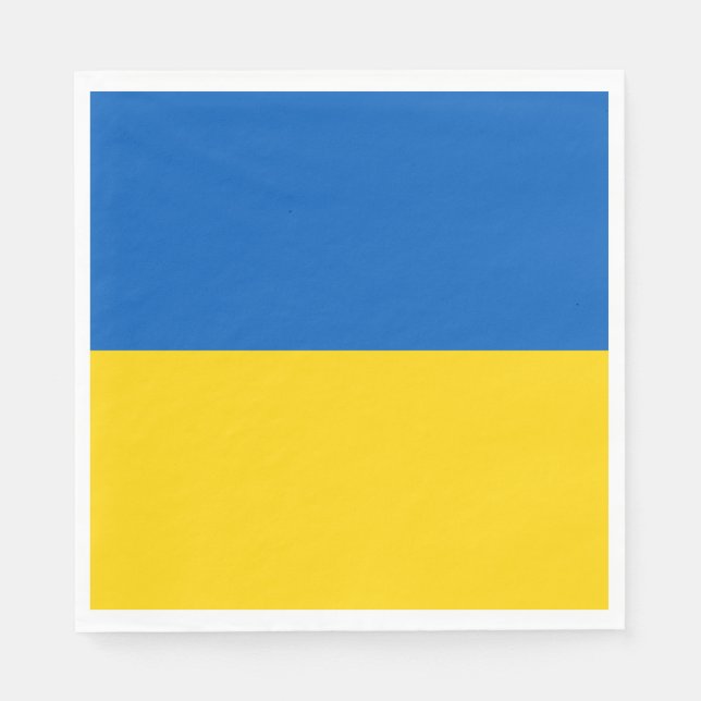 Ukrainian Flag (Ukraine) Napkin (Front)