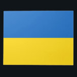 Ukrainian Flag (Ukraine) Notepad<br><div class="desc">This design features the national flag of Ukraine, which is a country in Eastern Europe. Ukraine borders Russia to the east and north-east; Belarus to the north; Poland, Slovakia and Hungary to the west; and Romania, Moldova and the Black Sea to the south. Ukraine is the second largest country in...</div>