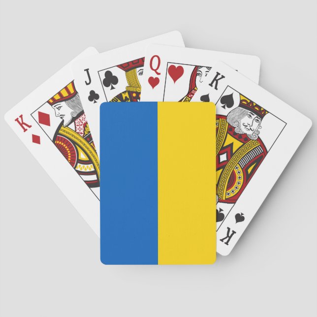 Ukrainian Flag (Ukraine) Playing Cards (Back)