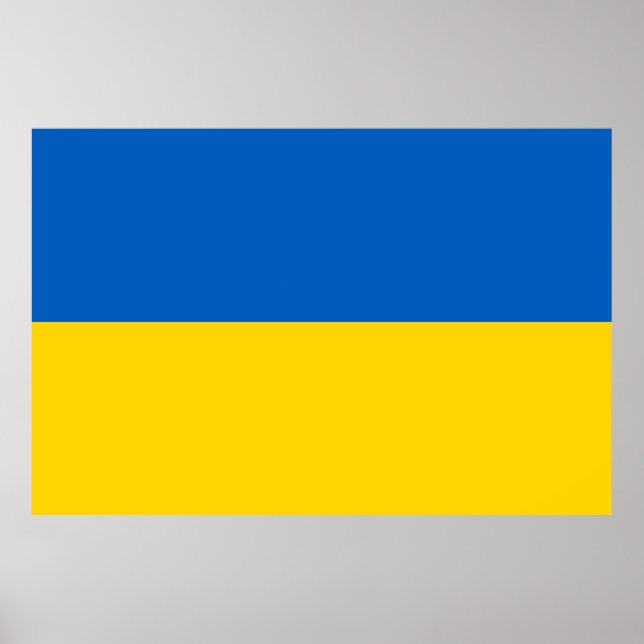 Ukrainian Flag (Ukraine) Poster (Front)