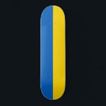 Ukrainian Flag (Ukraine) Skateboard<br><div class="desc">This design features the national flag of Ukraine, which is a country in Eastern Europe. Ukraine borders Russia to the east and north-east; Belarus to the north; Poland, Slovakia and Hungary to the west; and Romania, Moldova and the Black Sea to the south. Ukraine is the second largest country in...</div>